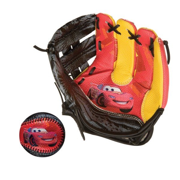 Franklin Sports Disney Pixar Cars 9 inch Air Tech Glove and Ball Set