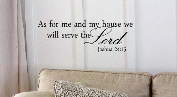 as for me and my house vinyl wall decal
