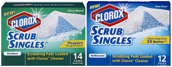 clorox scrub singles kitchen pads