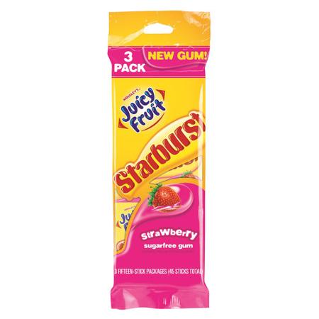 Juicy Fruit Starburst Gum 3-Pack