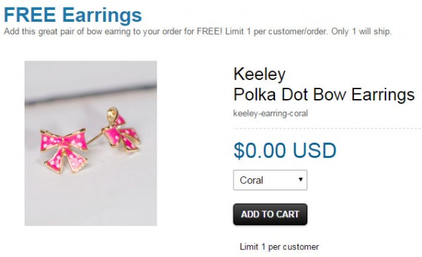 free earrings