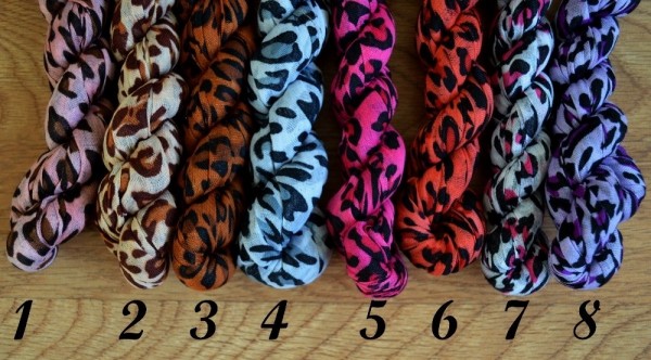 Leopard Print Scarf color options