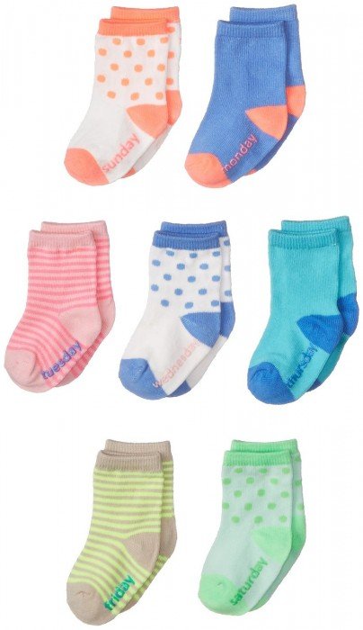 OshKosh B'Gosh Newborn Days of The Week Socks