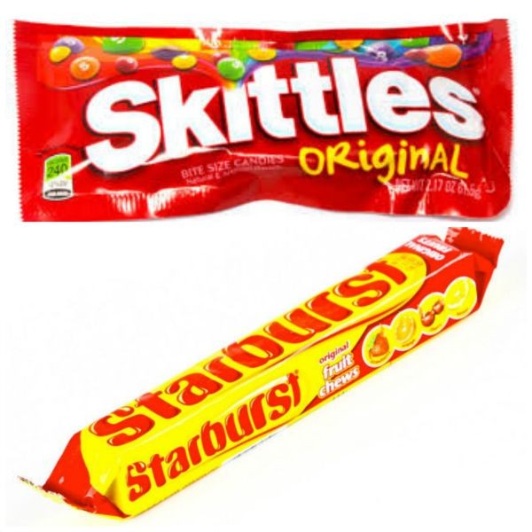 skittles and starburst