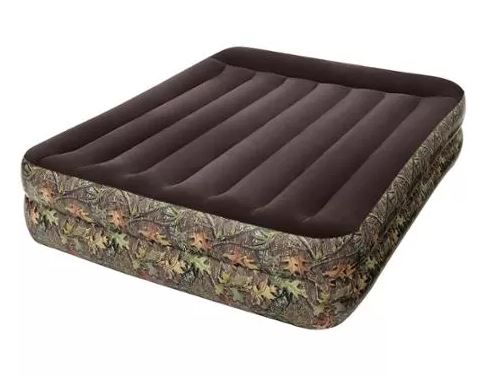 Intex Mossy Oak Full Raised Pillow Rest Airbed Mattress