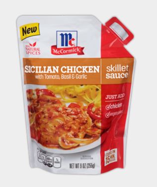 McCormick Skillet Sauce Sicilian Chicken