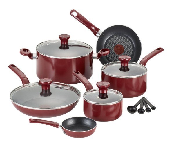 T-fal Excite Nonstick Thermo-Spot Cookware Set, 14-Piece