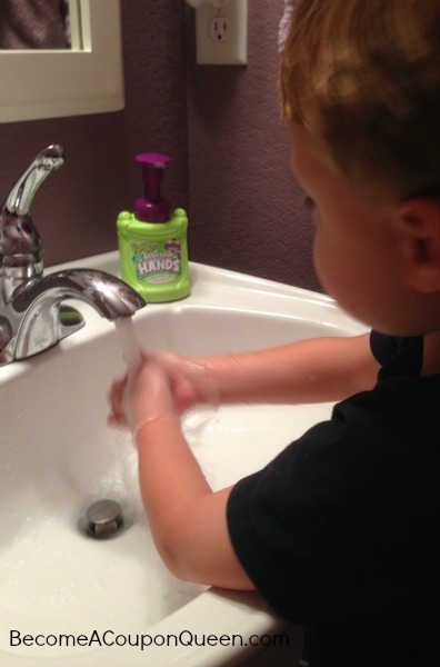 Kandoo hand soap with Colin