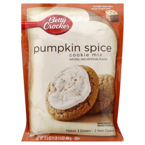 betty crocker pumpkin spice cookie mix