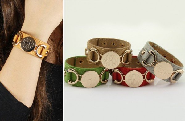 Personalized Leather Cuff Bracelet