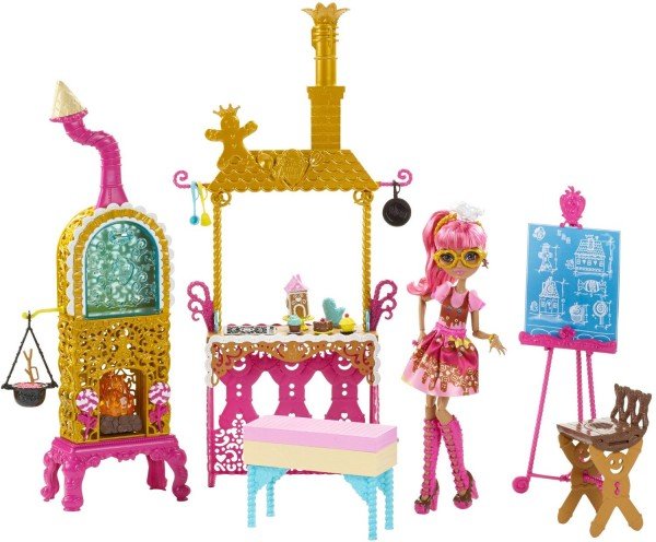 Ever After High Sugar Coated Kitchen with Ginger Breadhouse Doll Play Set