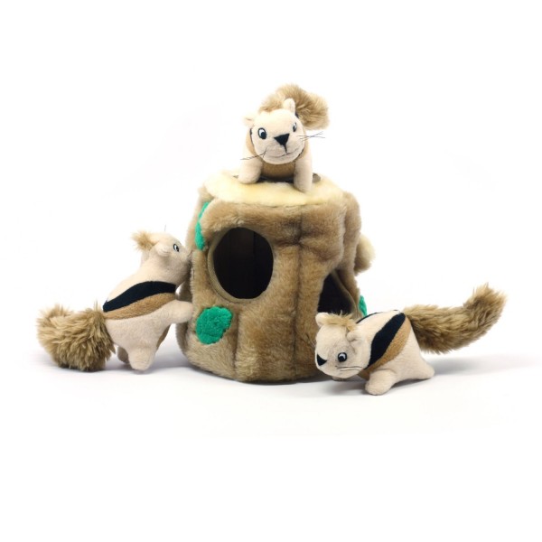 Outward Hound Hide-A-Squirrel Holiday Squeaking Dog Toys