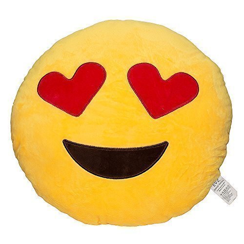 Emoji Smiley Emoticon Round Pillow