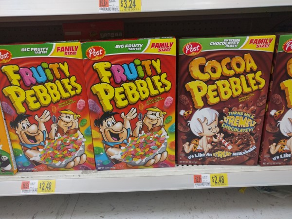 Fruity and Cocoa Pebbles Cereal Walmart