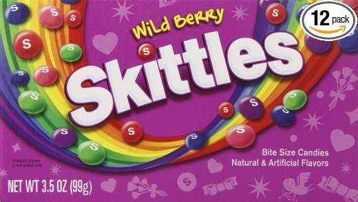 Skittles Wild Berry Valentine's Day Candy, 3.5 Ounce Box