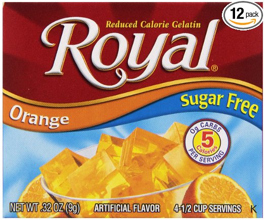 royal sugar free orange gelatin