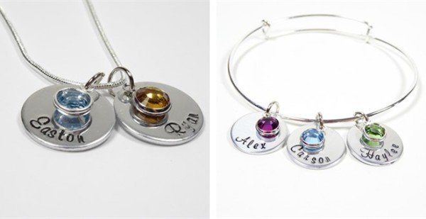 Mother's or Grandmother's Bangle or Necklace