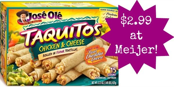 Meijer: Jose Ole Taquitos Only $2.99! - Become a Coupon Queen