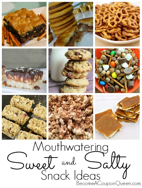 sweet and salty snack ideas
