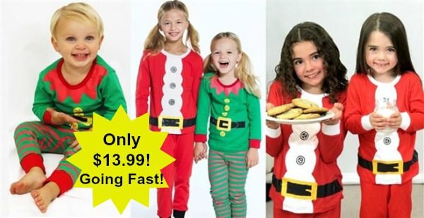 Santa and Elf Pajamas for Girls and Boys