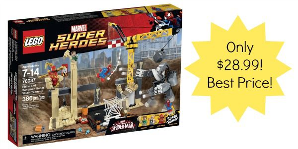 LEGO Super Heroes Rhino and Sandman Super Villain Team-Up Building Kit