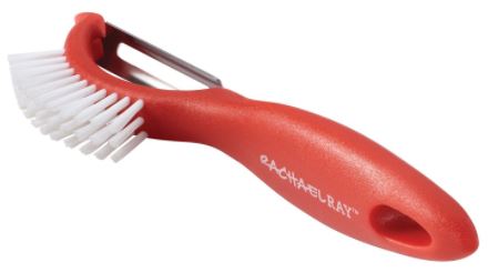 Rachael Ray Tools 3-in-1 Vegetable Peeler-Brush
