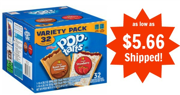 Pop-Tarts Frosted Strawberry and Frosted Brown Sugar Cinnamon 32 ct as ...