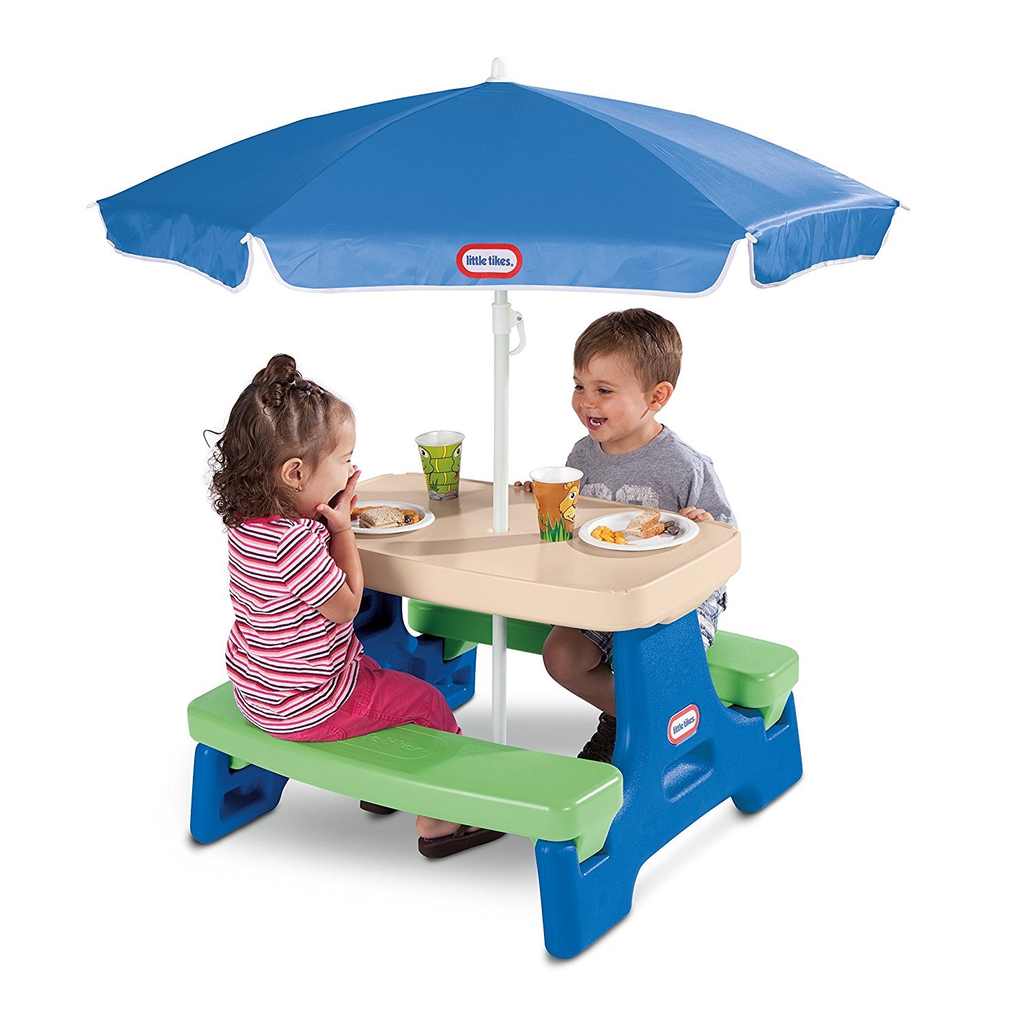 Little Tikes Easy Store Picnic Table With Umbrella - $41.99 Shipped 