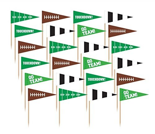 football-frenzy-flag-picks-36-pack