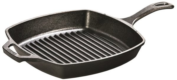 cast iron square grill pan