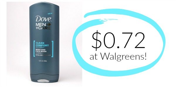 dove men+care body and face wash
