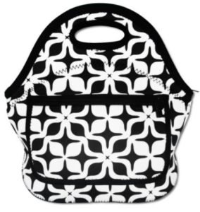 white insulated lunch bag