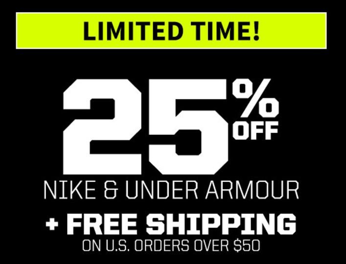 25 off under armour