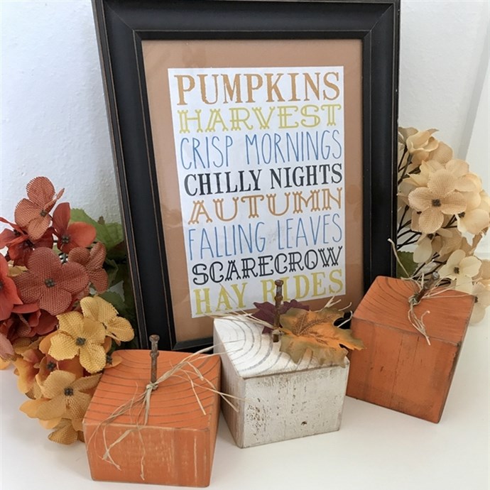 Set of 3 Rustic Wooden Fall Pumpkins Only $15.99 + FREE Shipping ...