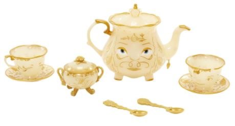 Beauty & The Beast Live Action Enchanted Tea Set