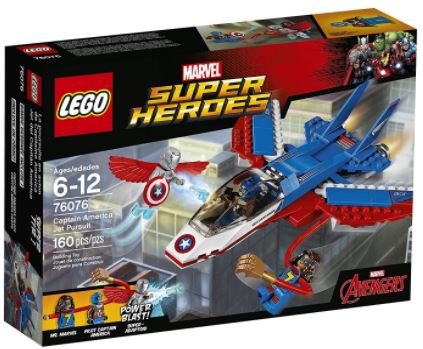 LEGO Super Heroes Captain America Jet Pursuit Building Kit