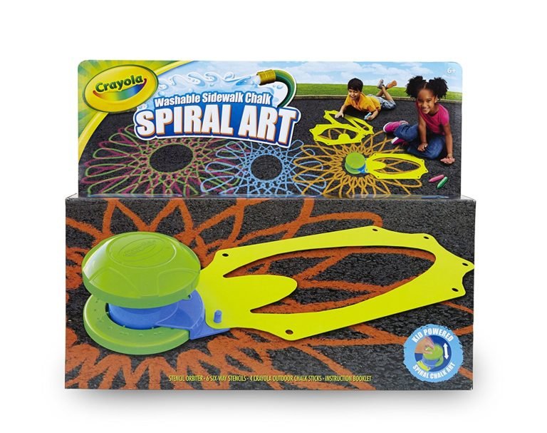 Crayola Sidewalk Chalk Spiral Art Kit Only 9 92 Become A Coupon Queen   Crayola Sidewalk Chalk Spiral Art Kit 768x607 