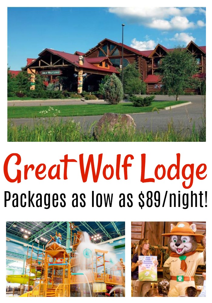 Great Wolf Lodge Resort Package as low as 89/night! a Coupon