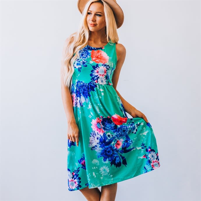 Floral Boho Dress With Pockets Only $14.99! - Become a Coupon Queen