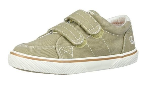 sperry halyard hook & loop boat shoe