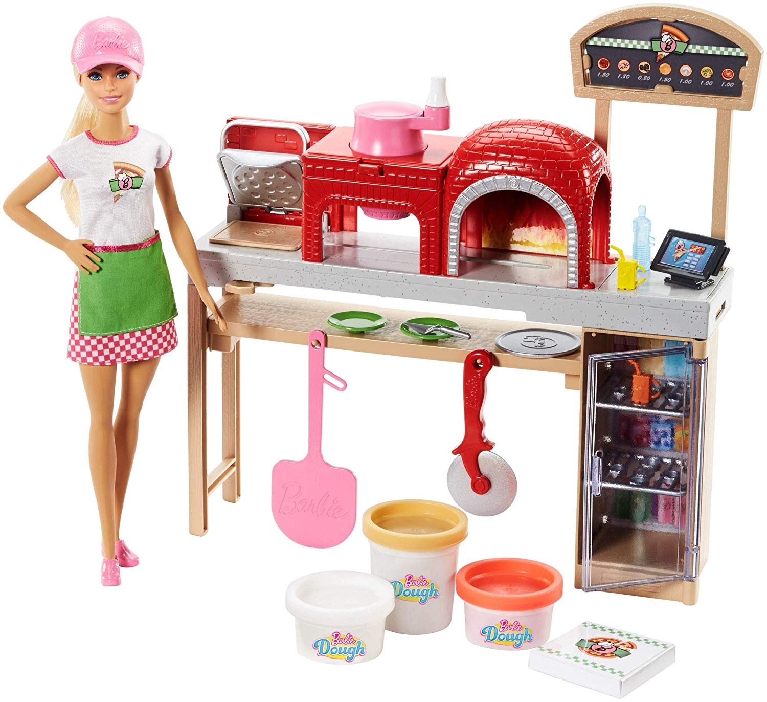 barbie pizza chef playset