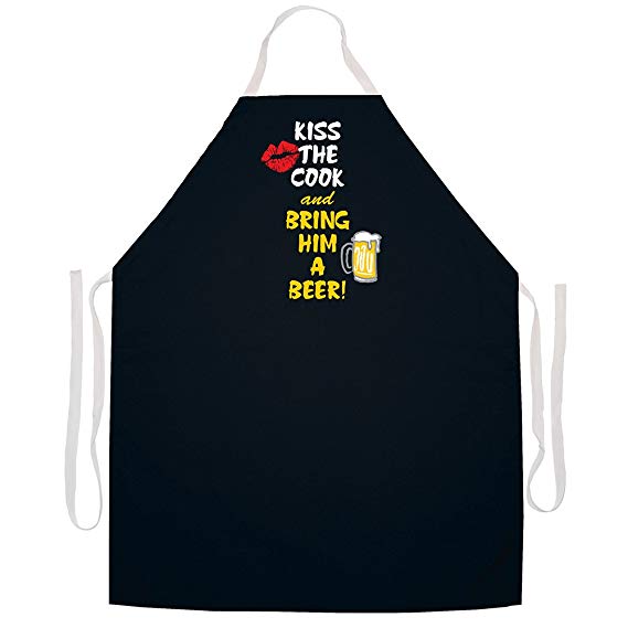 Kiss The Cook and Bring Him A Beer Apron