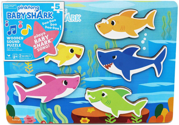 Baby Shark Chunky Wooden Sound Puzzle
