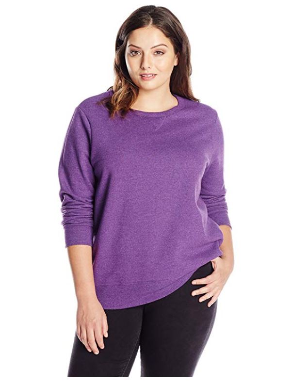 Just My Size Women's Plus-Size V-Notch Sweatshirt Only $6.25!! - Become ...