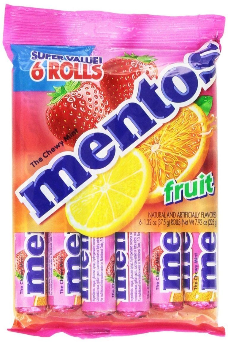 Mentos Chewy Mint Candy Roll, Fruit (Pack of 6) as low as $3.06! ($0.51 ...