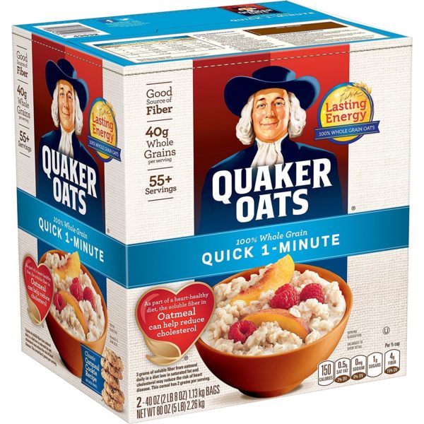 Quaker Oats Quick 1-Minute Oatmeal with Two 40 oz. Bags as low as $5.31!