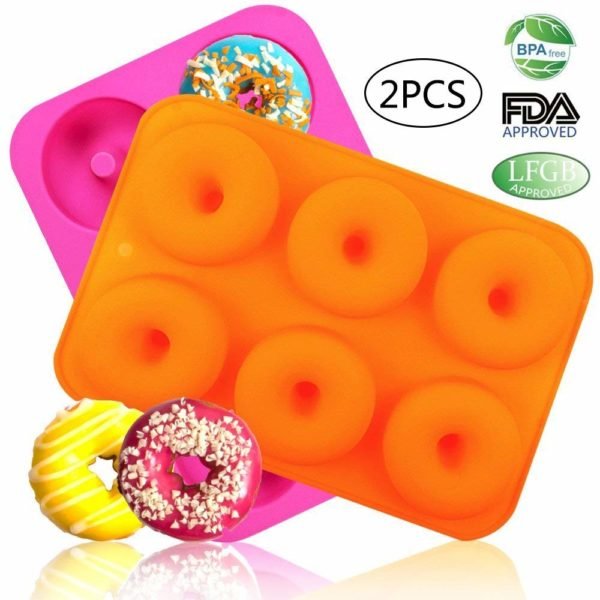 6-Cavity Silicone Donut Baking Pan, 2 Pack Only $9.99! - Become a