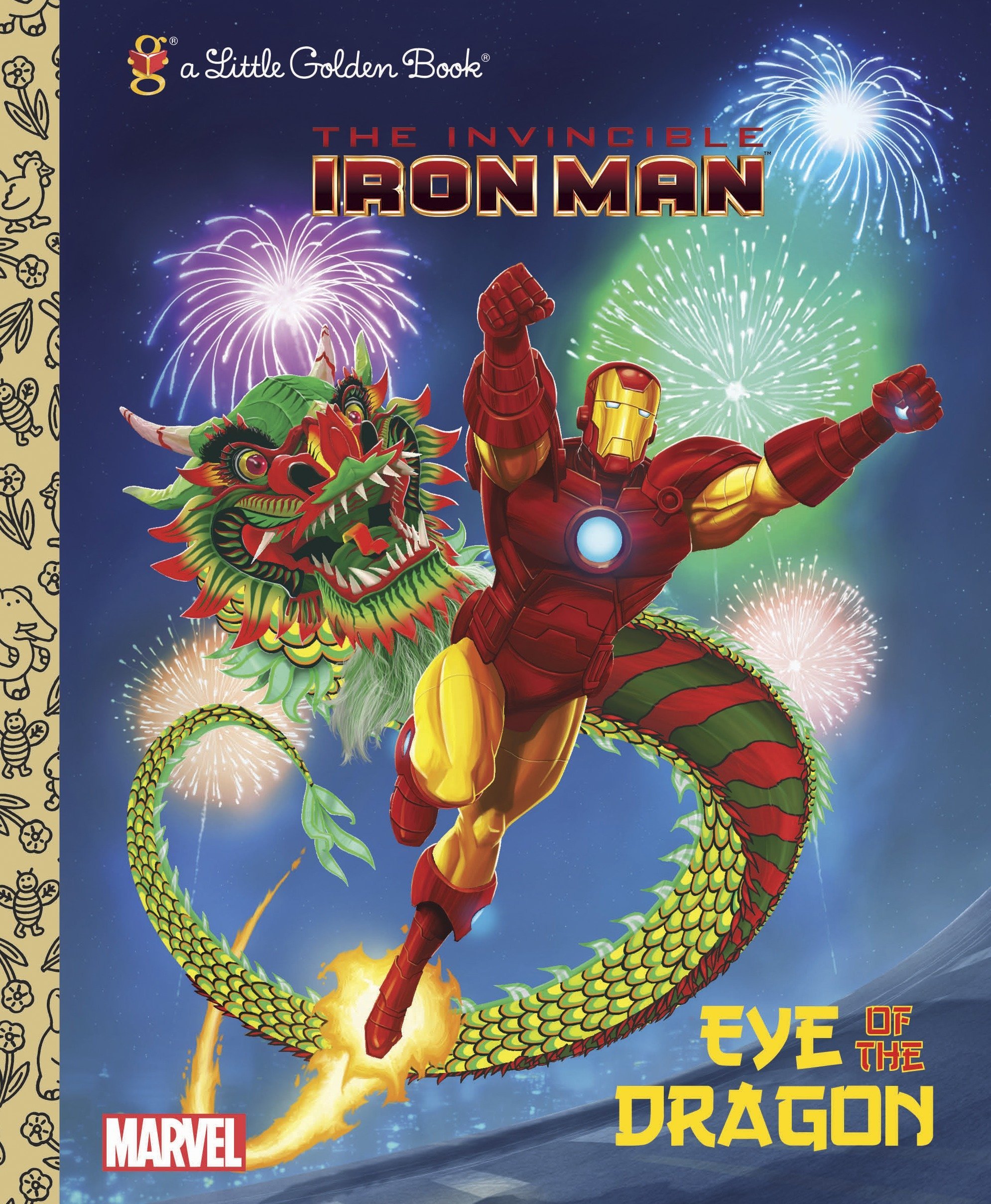 Marvel Iron Man Eye of the Dragon Little Golden Book Only