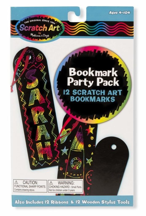 Melissa & Doug Scratch Art Bookmark Party Pack Activity Kit