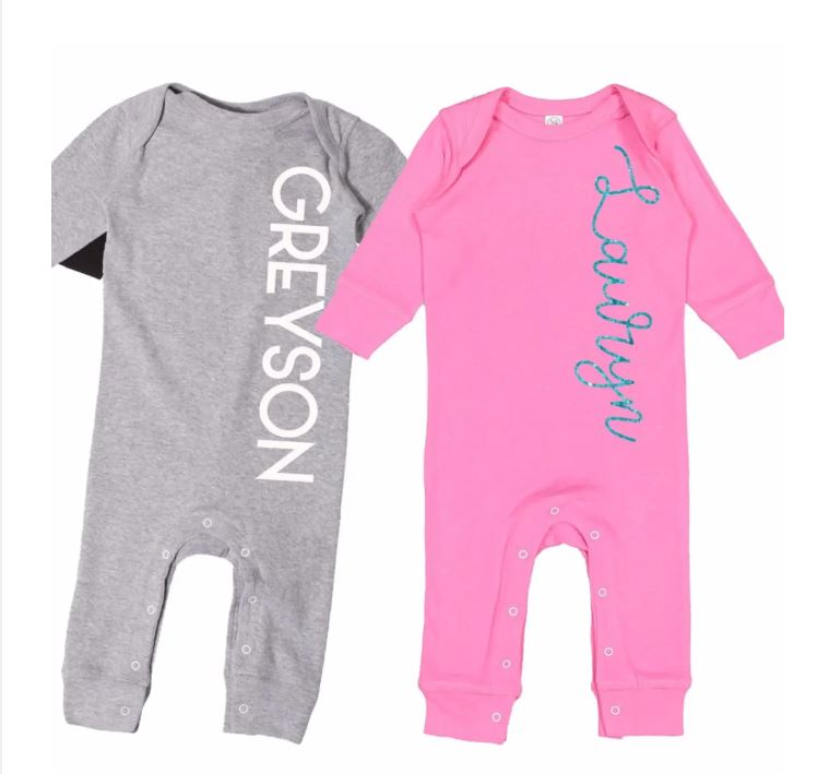 Personalized Baby Name Rompers was $25, NOW $11.99! Great Gift Idea ...